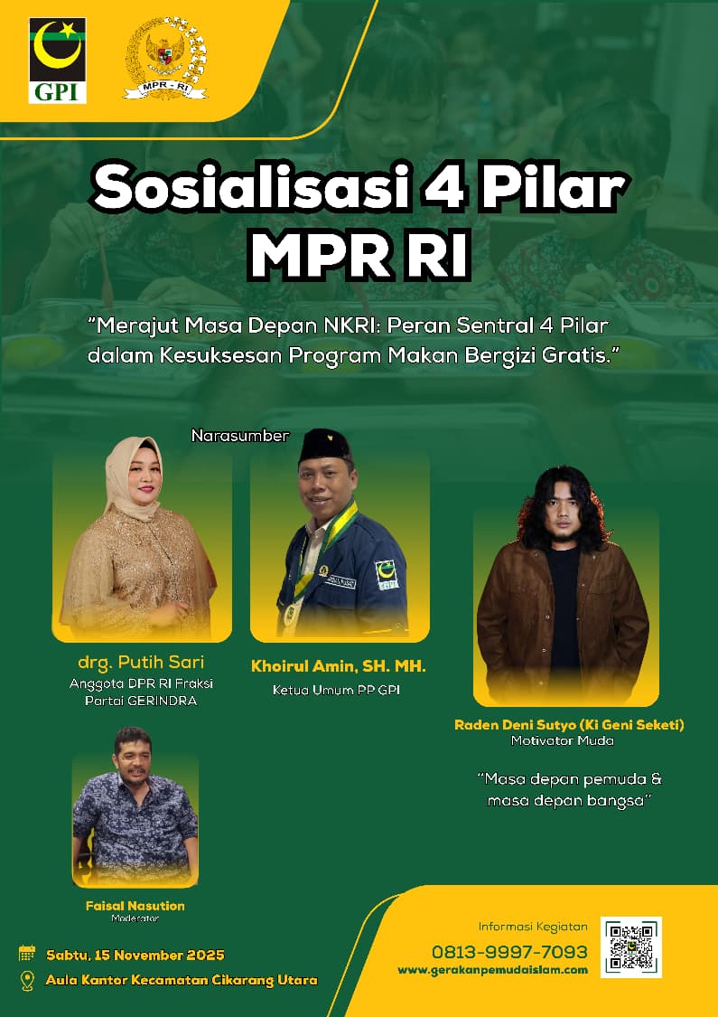 Sosialisasi 4 Pilar, Tsaqofah dan Musda PD GPI Kabupaten dan Kota Bekasi