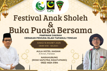 PD GPI Tapteng Akan Gelar Festival Anak Sholeh dan Buka Bersama